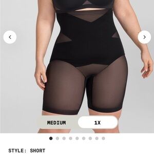 Honeylove High-Waisted Black Shapewear Shorts